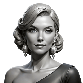wonderful abstract Portrait of a Glamorous Hollywood Actress premium png