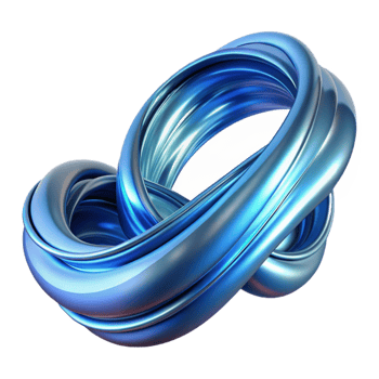 serene artistic Flowing Ribbons of Liquid Mercury Reflec genuine png