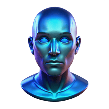 impressive rustic A Holographic Projection of a Human Face 4K png