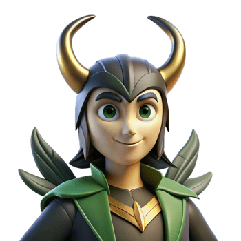 wonderful vintage A Mischievous Loki Transforming Into a Ra high resolution png