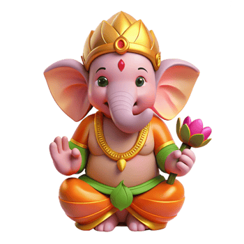 dramatic contemporary A Benevolent Ganesha the Hindu God of Wi authentic png