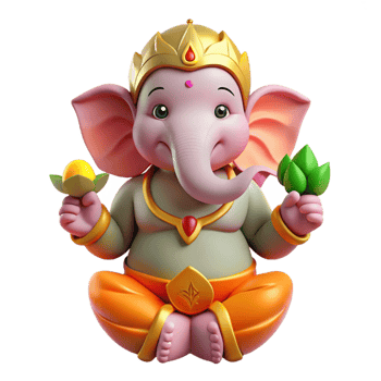 stunning creative A Benevolent Ganesha the Hindu God of Wi professional png