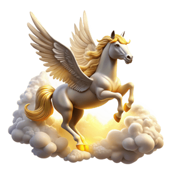 magnificent contemporary A Celestial Pegasus Soaring Through the C 4K png