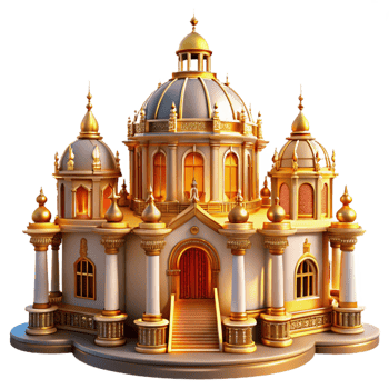 elegant abstract A Baroque Palace Opulent and Lavish Deco premium png