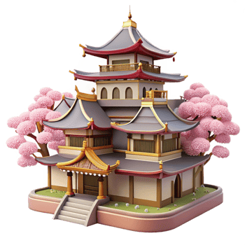 wonderful traditional A Traditional Japanese Castle Cherry Blo exclusive png