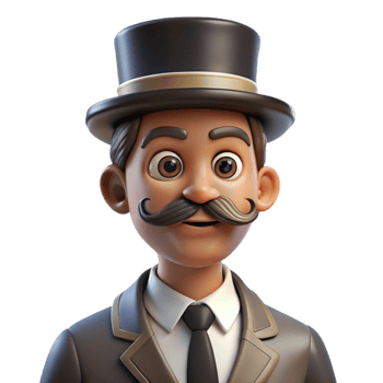 impressive traditional Portrait of a Man with a Handlebar Mustach detailed png