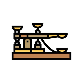 telegraph industry color icon illustration vector