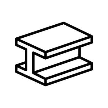 steel beam industry line icon illustration vector