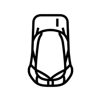 comfort hiking backpack line icon illustration vector