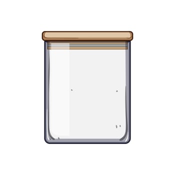 reusable eco friendly jar cartoon illustration vector
