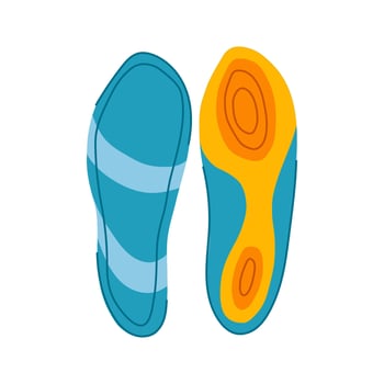 arch insoles cartoon illustration item vector