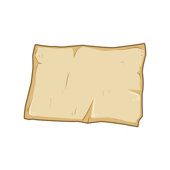 oven parchment paper item cartoon item vector