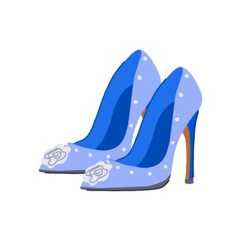 designer shoes wedding cartoon illustration vector