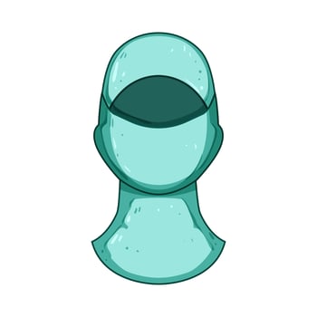 outdoor ski mask cartoon illustration vector
