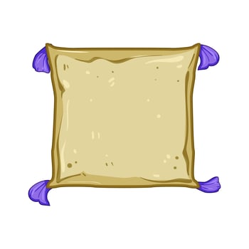 couch throw pillows cartoon illustration vector
