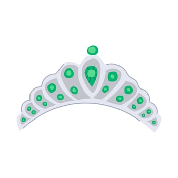 jewelry tiara bridal cartoon illustration vector