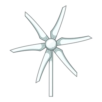 generator wind turbine home use cartoon illustration vector