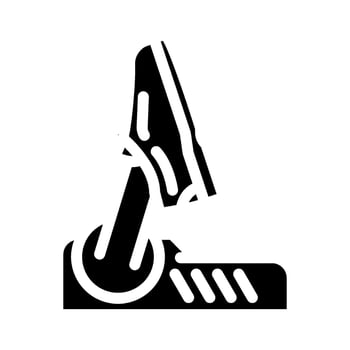 shoe dryer clothes care glyph icon illustration vector