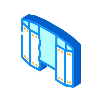 windscreens for stoves titanium isometric icon illustration vector