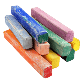 Artistic Pastel Chalk Set Transparent Background png