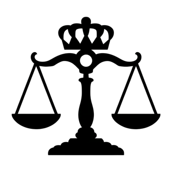 silhouette of a law scale icon png