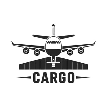 Cargo Airplane Icon vector