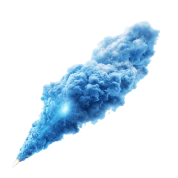 Vibrant Colorful Smoke Transparent Background png