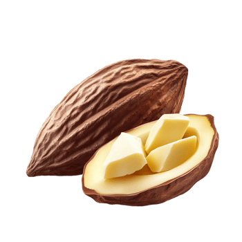 Cocoa Beans with Chocolate on Transparent Background png