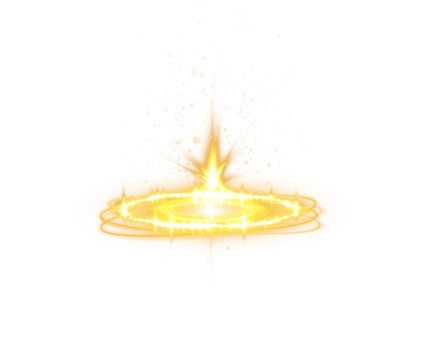 Yellow magic fantasy portal. Futuristic teleport. Light effect. Yellow candles rays of a night scene with sparks. Empty light effect of the podium. Disco club dance floor. . Illustration number 36 png