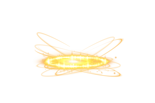 Yellow magic fantasy portal. Futuristic teleport. Light effect. Yellow candles rays of a night scene with sparks. Empty light effect of the podium. Disco club dance floor. . Illustration number 35 png