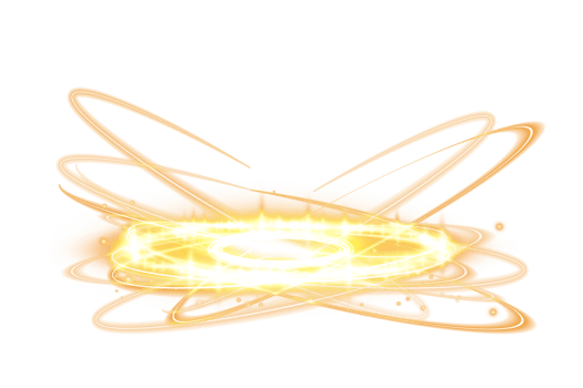 Yellow magic fantasy portal. Futuristic teleport. Light effect. Yellow candles rays of a night scene with sparks. Empty light effect of the podium. Disco club dance floor. . Illustration number 14 png