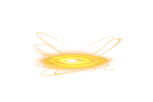 Yellow magic fantasy portal. Futuristic teleport. Light effect. Yellow candles rays of a night scene with sparks. Empty light effect of the podium. Disco club dance floor. . Illustration number 6 png