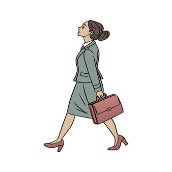 Stylish Office Fashion Model Design 2. vector