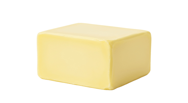 Piece of Butter on Transparent Background png