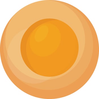 Custard Tart Cookie vector