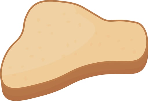 Buttered Toast Slice vector