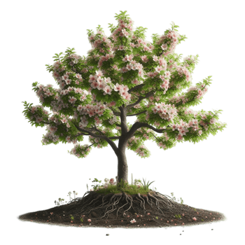 Serene Flowering Tree png