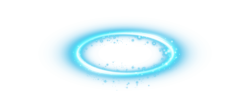 Blue halo angel ring Isolated. Abstract light lines of movement and speed. Light ellipse. Galaxy Glint. Glowing podium. Space tunnel. Light everyday glowing effect. . Illustration number 16 png
