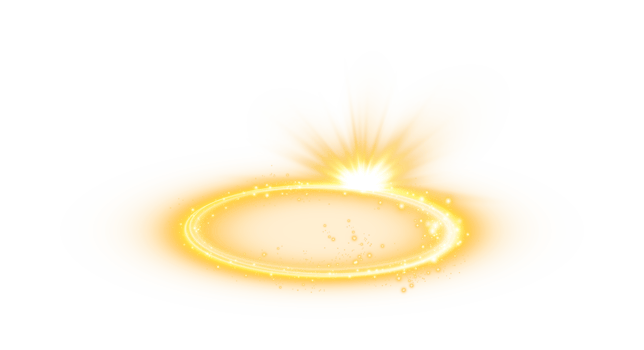 Golden halo angel ring Isolated. Abstract light lines of movement and speed. Light ellipse. Galaxy Glint. Glowing podium. Space tunnel. Light everyday glowing effect. . Illustration number 1 png