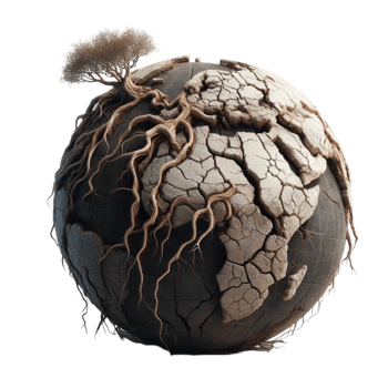 Earth with Tree Growing on Top png