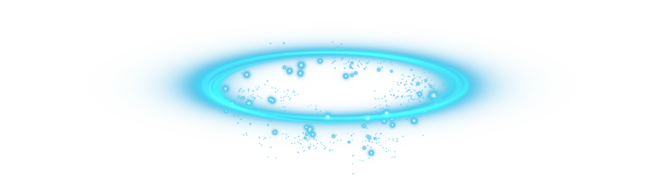 Blue halo angel ring. Light realistic halo, angel ring, Saint aureole symbol. Magic fantasy portal. Futuristic teleport.Three dimensional shiny blue nimbus. . Illustration number 56 png