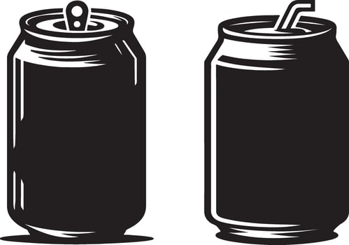 Different Soda Can Designs Modern and Minimalist Beverage Packaging Set EPS 10 vector