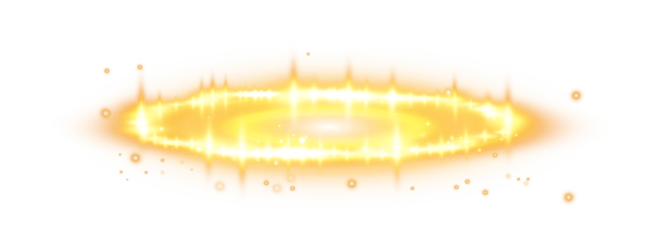 Golden halo angel ring. Light realistic halo, angel ring, Saint aureole symbol. Magic fantasy portal. Futuristic teleport. Three dimensional shiny golden nimbus. . Illustration number 13 png