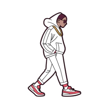Trendy Luxury Street Fashion Model 2. vector