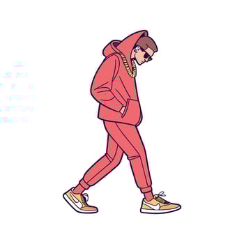 Bold Luxury Street Fashion Model 3. vector