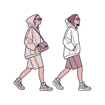 Bold Trendy Streetwear Hoodie Fashion Model Create 3. vector
