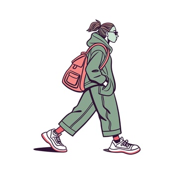 Bold Urban Street Fashion Model Design 3. vector