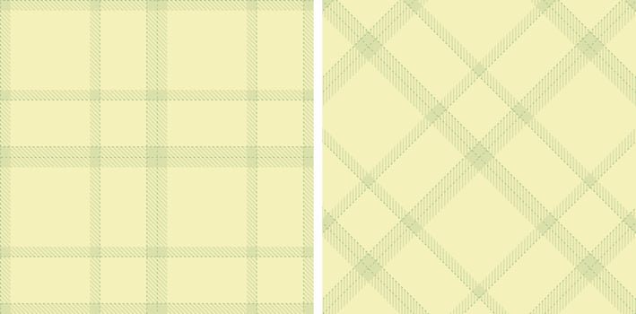 Pastel Seamless Tartan in Rich Pale Olive tones Fabric Design vector