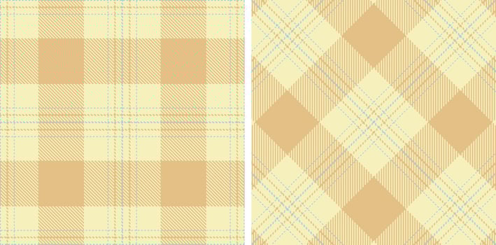 Pastel Seamless Tartan in Bright Egg Shell tones Fabric Design vector