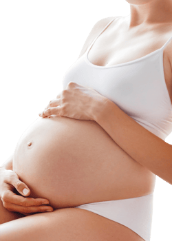 pregnant touching belly with transparent background png